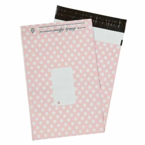 Pink Polka Dots Mailing Bags 10" x 14″ – 250 x 350mm - Picture 1 of 1
