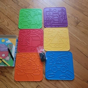 NOS Tupperware Tuppertoys 1990 Picture Plates Set of 6 ~ Dart Industries - Picture 1 of 3