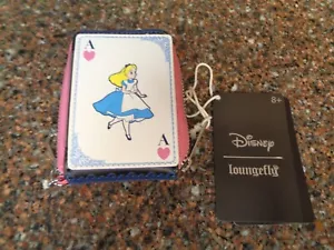 Disney Alice in Wonderland Playing Card Accordion Wallet Loungefly NWT - Picture 1 of 11