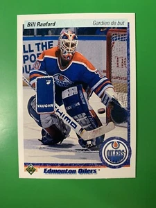 1990-91 Upper Deck French Bill Ranford Edmonton Oilers #42 - Picture 1 of 2