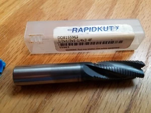 Fresadora de extremo cuadrado de carburo RapidKut 1/2 x 1/2 x 1-1/4 x 3 4F DD8155963 - Imagen 1 de 3