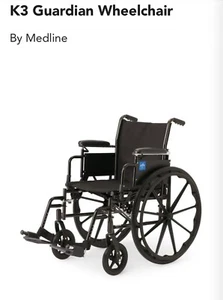Brand New Medline Wheel Chair With Adjustable Arm Rest Height - Picture 1 of 9