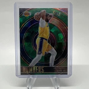 Panini Select 2020-21 inserción de números verde hielo agrietado Anthony Davis #27 Lakers - Imagen 1 de 2