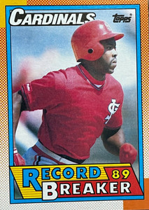 1990 Topps - Record Breaker #6 Vince Coleman