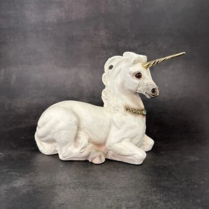 Windstone Edizioni Unicorno Bianco Madre Pena 1990 Cristallo Blu 9" - Foto 1 di 11