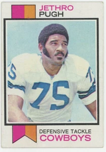 Jethro Pugh 1973 Topps #216 Dallas Cowboys NFL Football Karte - Bild 1 von 2