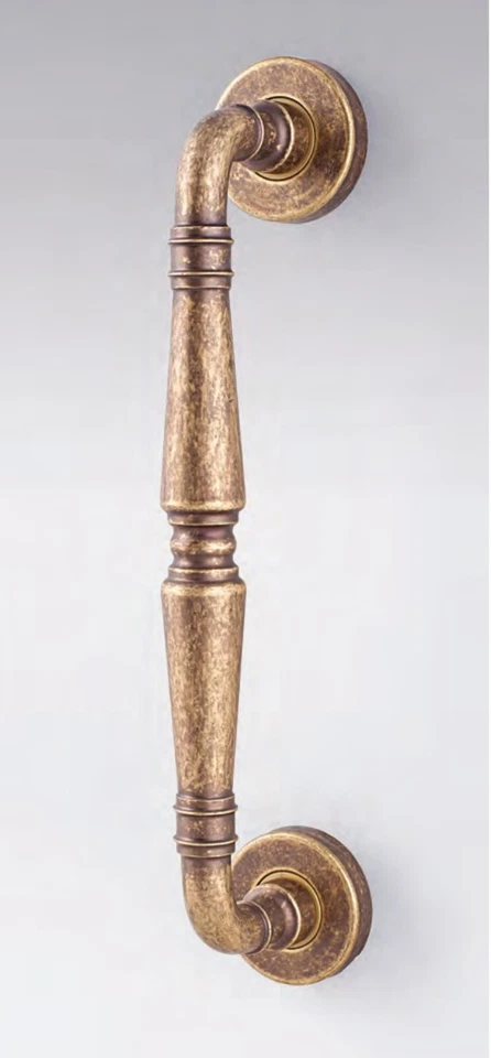 Maniglione diritto per porta Botticelli in Ottone - quattro diverse finiture - Immagine 1 di 2