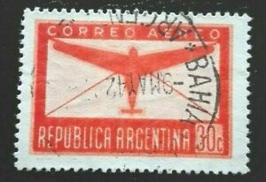 Argentina:1940 Airmail 30 C. Collectible Stamp.