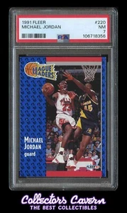 1991 Fleer #220 Michael Jordan PSA 7 (NM) - Picture 1 of 2