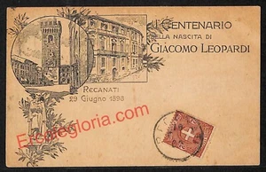 ag7608 - CARTOLINA D'EPOCA - Macerata Provincia - Recanati 1898 - Foto 1 di 1