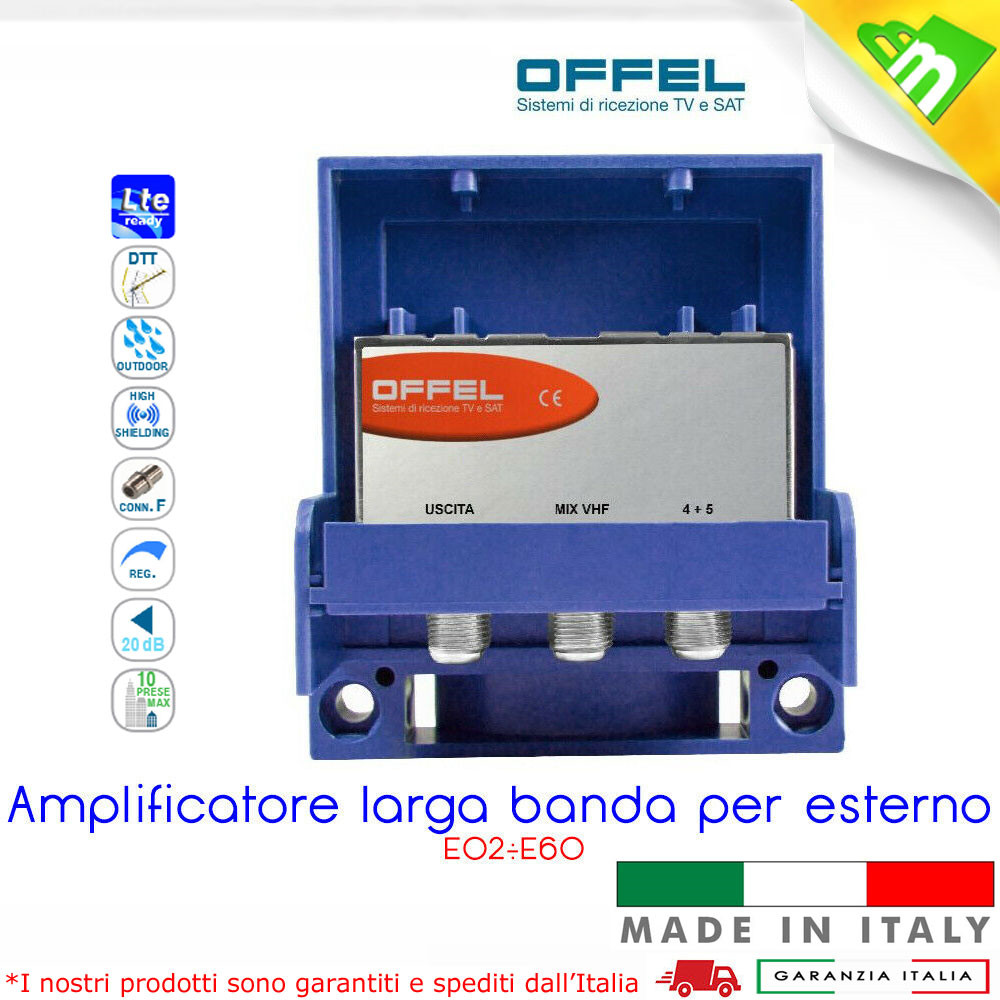 Amplificatore Segnale TV LEOFLÀ - 3 Uscite, Per Antenne Digitali E Analogiche, Compatto 8x5.5x3cm - Foto 6