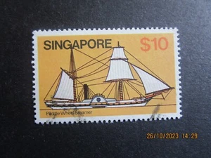 Singapore 1980 $10 Ship Used-Post UK Only-Read all Below - Picture 1 of 2