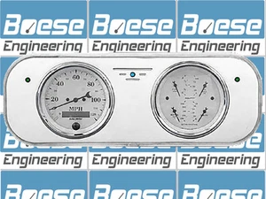 37-38 Chevy Car Billet Aluminum Gauge Panel Dash Insert Instrument Cluster - Picture 1 of 4