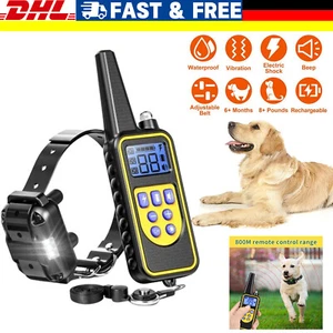99 Stufen Antibell Hundehalsband Erziehungshalsband Hunde IP67 Für Haustier 800M - Bild 1 von 15