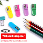 10Pcs Portable Mechanical Pencil Lead 2.0 Refill Grinder Mini Pencil Sharpener