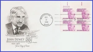 USA3 #1291 U/A ARTMASTER FDC PB4 John Dewey - Picture 1 of 1