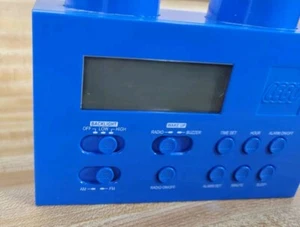 LEGO LG11007 Portable Digital Alarm Clock Radio Power Supply Blue Building Block - Picture 1 of 15