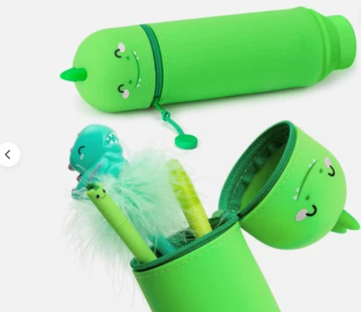 Legami динозавр карандаш чехол 2 в 1 ручка держатель многоцелевой дизайн Kawaii животное - Изображение 1 из 4