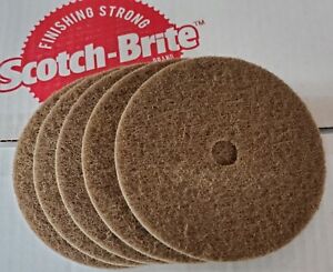 (5) 6” Scotch-Brite Cut & Polish Finishing Disc Very Fine Alum Oxide  3/4” Arbor