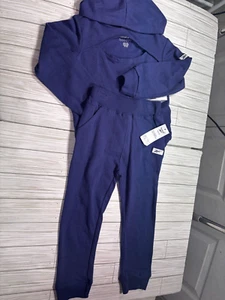 Reebok Toddler Girls’ 2-Piece Open Heart Keyhole Jogger Set – Navy Blue, Size 4T - Picture 1 of 9