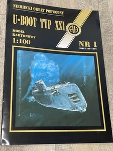 Vintage Papiermodell deutsches U-Boot U-Boot Typ XXl Halinski 1:100 - Bild 1 von 8