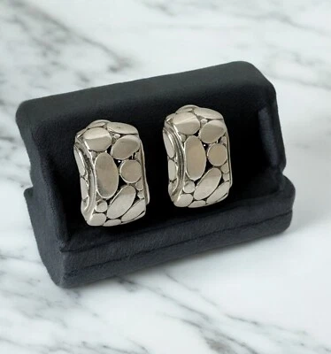 Pendientes John Hardy Vintage Kali Hi-Way Plata Esterlina Omega Clip Trasero Foto 1 de 4