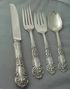 Reed & Barton French Renaissance Sterling Silver Four Piece Setting - Picture 1 of 1