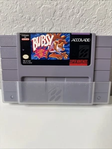 Bubsy in Claws Encounters (Super Nintendo SNES, 1993) Cartridge Only - Tested - Picture 1 of 5