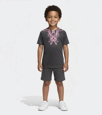 Adidas Boys Adizero Climalite Tee in Black/Pink, Size Small, S15832 - Image 1 of 2