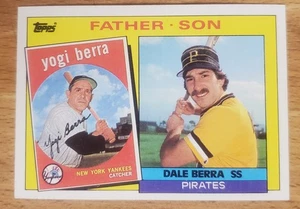 1985 Topps Vater/Sohn #132 Yogi Berra / Dale Berra Baseballkarte - Bild 1 von 2