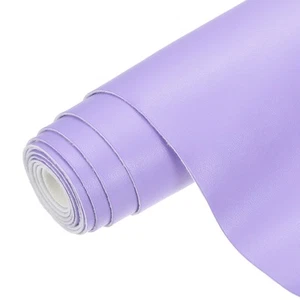 PU Faux Leather Fabric 0.4 Yards Synthetic Leather Material, Light Purple - Picture 1 of 6