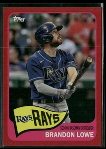 2023 Topps Archives Red Hot Foil /50 BRANDON LOWE #196 - Foto 1 di 2
