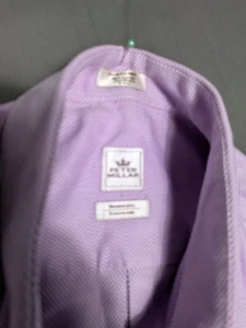CAMISA ABOTONADA PETER MILLAR HOMBRE TALLA XL GRANDE MORADO BLANCO MANGA LARGA - Imagen 1 de 17