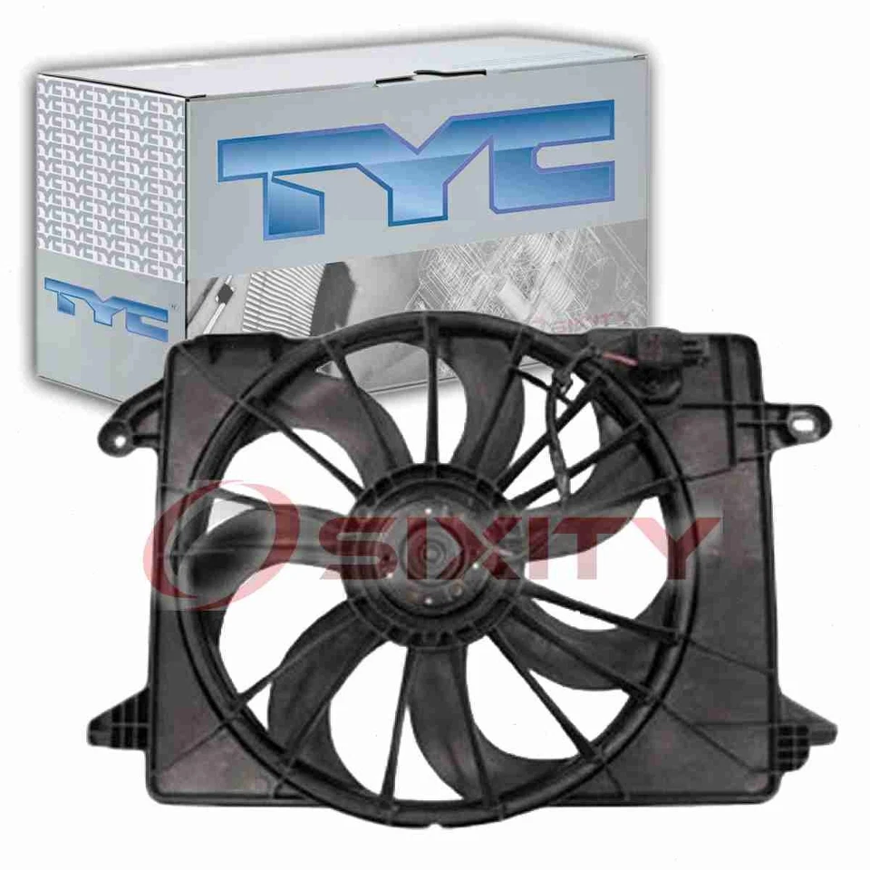 Conjunto de ventilador condensador y radiador doble TYC para Dodge Challenger LN 2009-2016 Foto 1 de 4