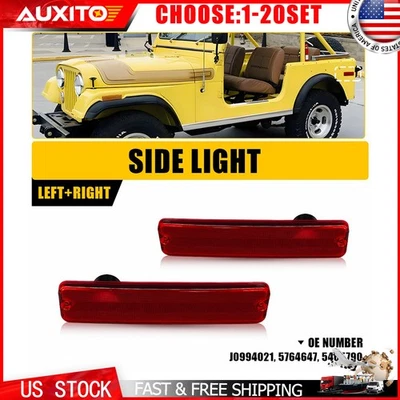 Корпус красных задних габаритных огней для Jeep CJ5 CJ7 CJ8 Scrambler 1972-91 2-10X - Изображение 1 из 4