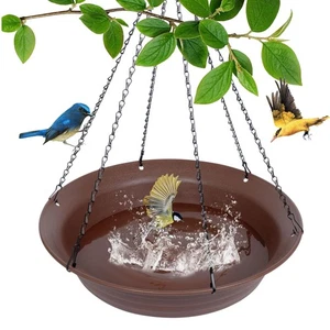 Vogeltränke Schale Ablage Outdoor Vogeltränke Garten hängend Futterhaus Wasser 1 Stück - Bild 1 von 7