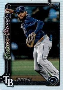 2025 Topps #477 Junior Caminero Rainbow Foil Tampa Bay Rays - Picture 1 of 2