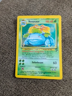 2000 Base Set 2 II Venusaur 18/130 Holo Foil WOTC Unlimited Pokemon - Image 1 of 2