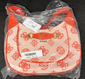 Guess Izzy Beige and Orange Elegant Handbag PB865402 (NEW) - Picture 1 of 4