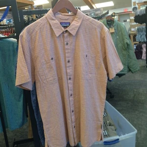 Herren Back Step Kurzarm Hemd Farbe Rainfall kariert: Trip Brown Gr. L - Bild 1 von 1