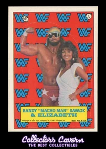 1987 WWF Stickers #4 Randy Macho Man Savage - Picture 1 of 2
