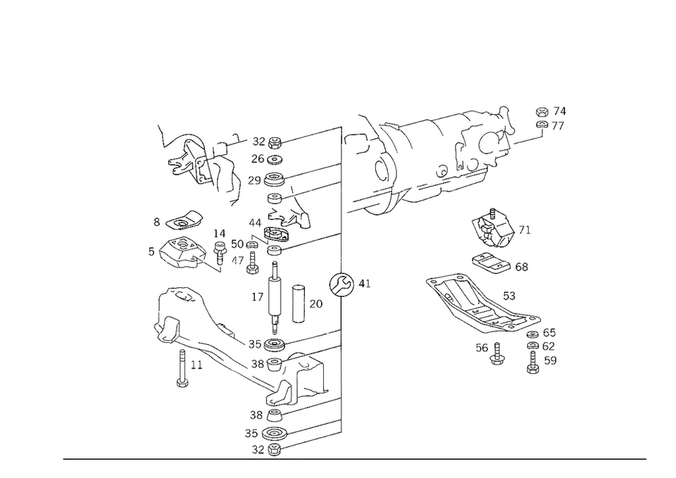 Amortiguador motor original Mercedes-Benz 123-240-23-48 Foto 1 de 1