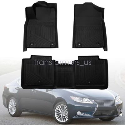TPE Floor Mats Liners For 2013 2014 2015 2016 2017 2018 Lexus ES350 / ES300h 3D - Image 1 of 4