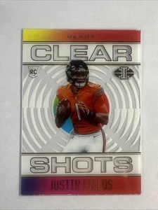 2021 Panini Illusions #CS-19 Justin Fields Clear Shots Jets ROOKIE RC - Picture 1 of 2