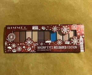 NEW Rimmel Magnif'eyes Reloaded London Christmas 12 Colour Eyeshadow Palette - Picture 1 of 3