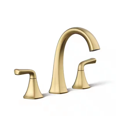 Kohler Sundae 8" Widespread High-Arc Bathroom Faucet Brass R287-4D-2MB - Image 1 of 2