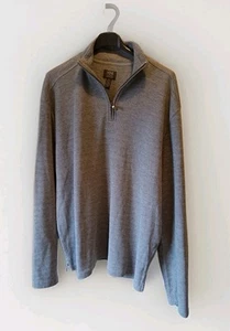Joe Joseph Abboud Azul Gris 1/4 Cremallera Pull Over Talla XL - Imagen 1 de 23