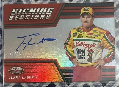 TERRY LABONTE 2018 CERTIFIED SIGNING SESSIONS AUTOGRAPH RED AUTO /75 - Image 1 of 2