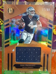 2017 Panini Gold Standard Gridiron Gold Relics /99 Dak Prescott #4 - Picture 1 of 2