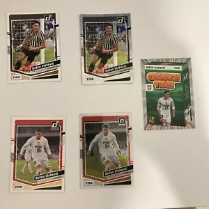 Dusan Vlahovic 5 card lot 2023-24 Panini Donruss Serbia Juventus - Picture 1 of 2